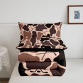 thumbnail image 5 of Manfei Farmhouse Camo King Size Comforter Sets, Vintage Ice Hockey Comforters King Size, Burly Wood, Black Reversible, 3-Piece, 1 Comforter and 2 Pillowcases, 5 of 7