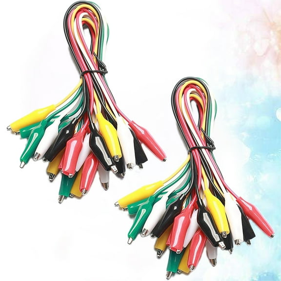 FRCOLOR  20 Pcs Jumper Wires with Alligator Clips Electrical Test Leads