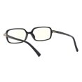 thumbnail image 3 of Blue Light Blocker Glasses Women's Classy Rectangular Eyeglasses UV400 Black, 3 of 4