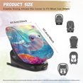 thumbnail image 6 of KUIFORTI Baby Car Seat Cover, Dolphin Print Baby Car Seating Sun Shade Cover for Keeping Infant Car Seat Cool, Foldable Car Accessories, Easy to Install, 6 of 7