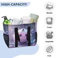 thumbnail image 5 of Large Hand-Held Storage Bag Kitchen Reusable Grocery Bags， Travel Tote Bags， Waterproof Tote，Laundry Bag，Beach Bag， Pool Bag Purple Ball, 5 of 8