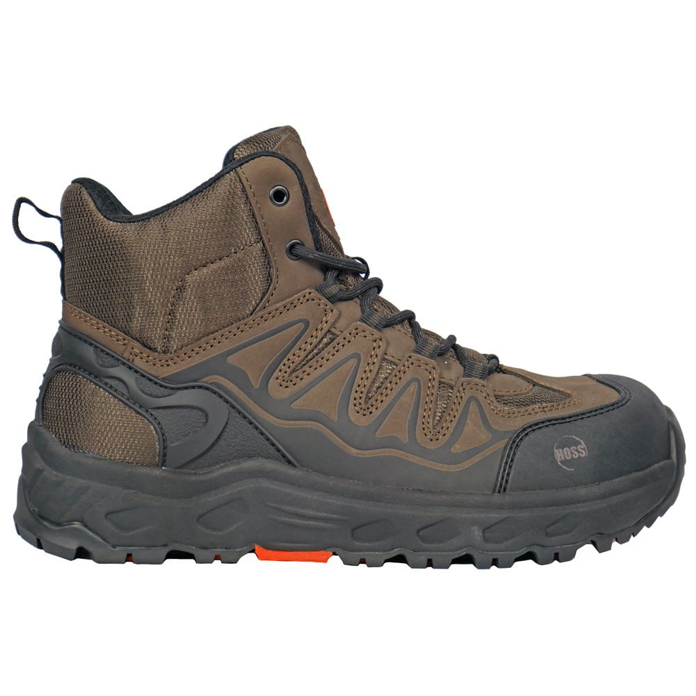 HOSS Boots Eric Lo Aluminum Toe EH Work s Casual Work /& Safety Brown Mens