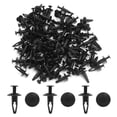 thumbnail image 2 of Unique Bargains 100 Pcs 7mm Hole Dia Black Plastic Rivets Retainer Clips for Car Bumper, 2 of 2