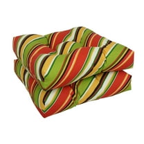 Blazing Needles 19-inch Squared Polyester Outdoor Tufted Dining Chair Cushion