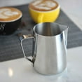 thumbnail image 5 of Uscallm under $5 1Pcs Stainless Steel Frothing Jug, Stainless Steel Milk Frothing Pitcher, Coffee Latte Art Jug, Barista Milk Steaming Pitcher, Professional Coffee Frother Jug, 5 of 9
