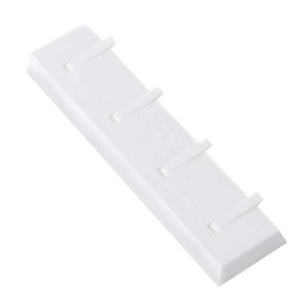 Percha de pared con 4 ganchos para llaves, percha para abrigos, decoración de pared, estante para guardar sombreros, estante de madera, percha negra