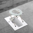 thumbnail image 2 of Toilet Chair for Elderly Foldable Design Grey 14.2x14.2x13.6in 1Set, 2 of 9