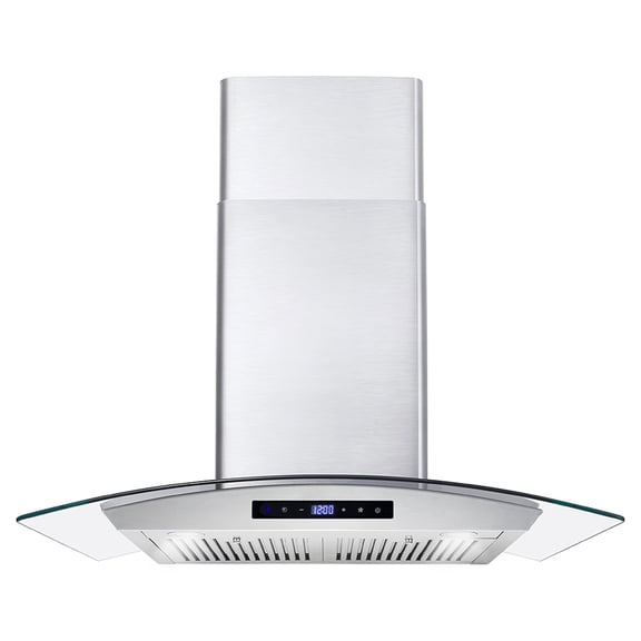 30 in. Vista Collection Ducted Wall Mount Range Hood, Touch Controls, LED Lights, Stainless Steel