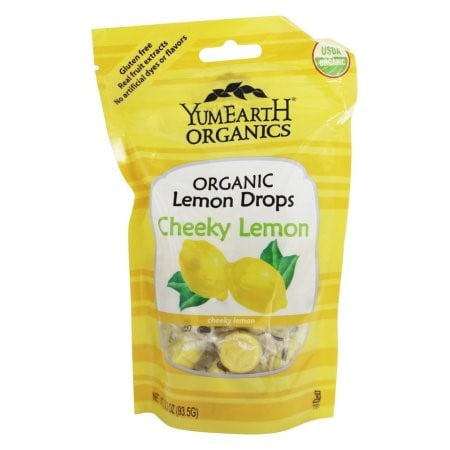 Organic Candy Drops Pomegranate - Yummy Earth Organic Candy Drops, Cheeky Lemon, 3.3 Oz