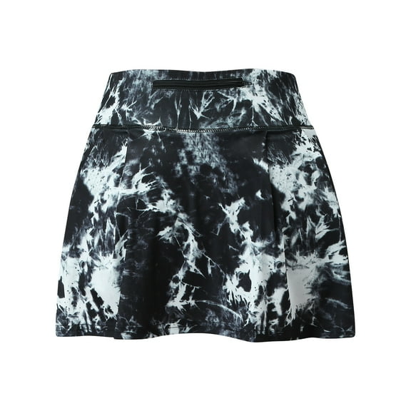 Aayomet Skirts For Women Women's Vintage A-line Printed Pleated Flared Midi Skirts,Black XXL