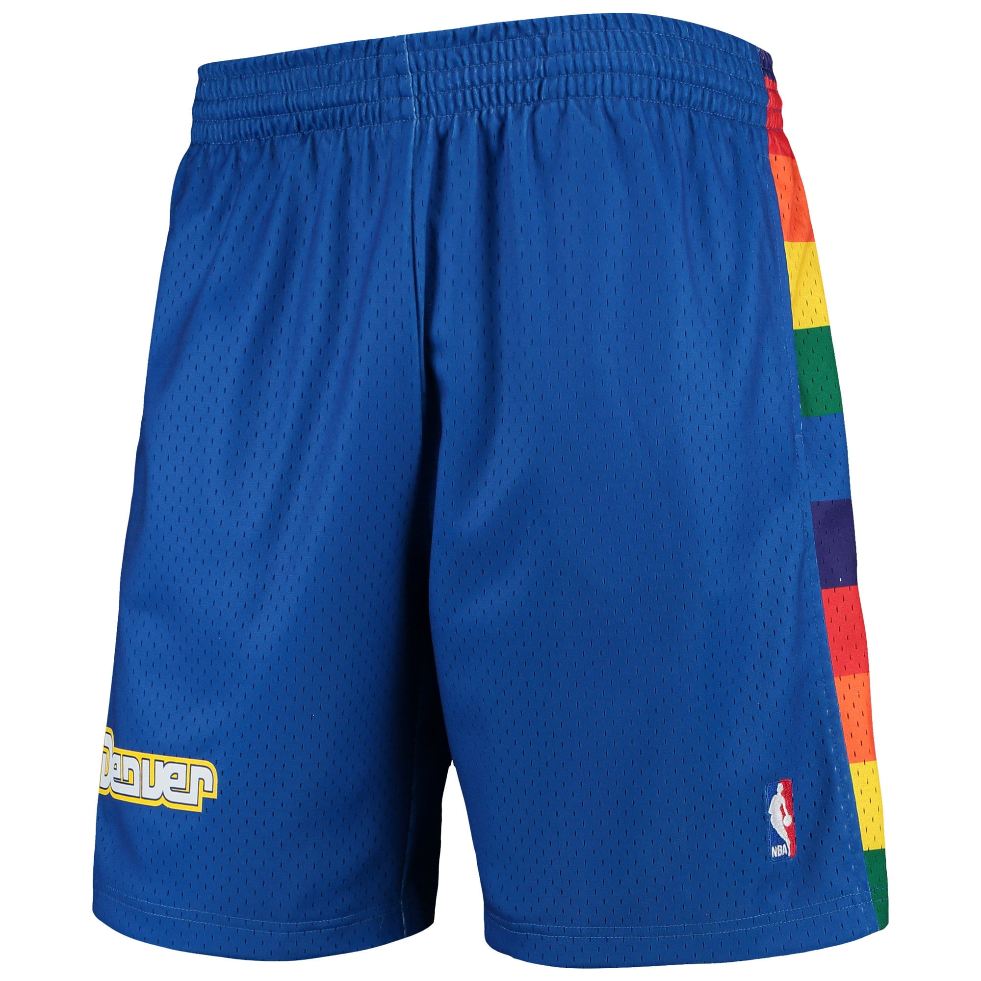 Retro Denver Nuggets Swingman Basketball Shorts Stitched Blue 