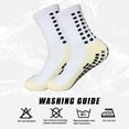 thumbnail image 5 of Sainberth 4 Pairs Mens Grip Soccer Socks Non Slip for Football Basketball Sports, 5 of 6