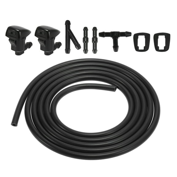 Front Windshield Washer Nozzles Kit for Jeep Grand Cherokee WK2 2.2 Meters Hose with 4pcs Connectors 68260443AA