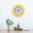 thumbnail image 3 of Silent Modern Wall Clock for Home/Office (Yellow, .84in), 3 of 8