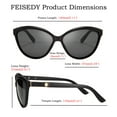 thumbnail image 2 of FEISEDY Classic Cateye Polarized Sunglasses for Women 100% UV Protection B2512, 2 of 6