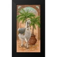 thumbnail image 2 of Kruskamp, Janet 11x18 Black Modern Framed Museum Art Print Titled - White Llama I, 2 of 5