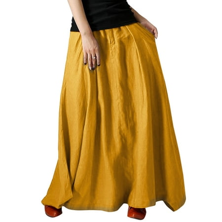 ZANZEA Women's Casual Loose Hight Waist Irregular Skirts Zipper Long ...