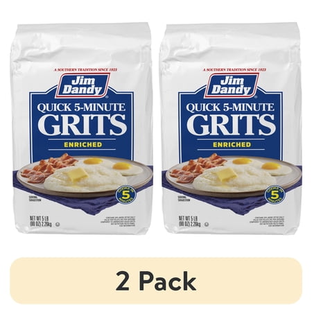 (2 pack) Jim Dandy Quick Grits, 5 lb Bag (80 oz)