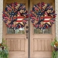 thumbnail image 4 of 4th of July Wreath 18in,American Flag Star & Ribbon Wreath for Front Door,Patriotic Wreath for Independence Day,Labor Day & Veterans Day, 4 of 8