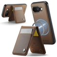 thumbnail image 2 of For Google Pixel 9a Leather Back Cover Compatible with MagSafe JEEHOOD J06 Phone Case with Card Bag, 2 of 5