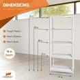 thumbnail image 3 of Juggernaut Storage 75.5" Plastic 5 Tier Garage/Shed Utility Shelving Rack, 3 of 9