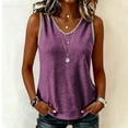 thumbnail image 7 of Kezqiaxn Womens Tops Dressy Casual Sleeveless V-Neck Loose Shirts Work Business Blouses Plus Size Clothes for Women, 7 of 7