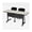 Maple, variant on Regency Kobe 48 x 24 in. Flip-Top Training Nesting Table w/ Modesty Panel- Neo Walnut & 2 Knight Mesh Chairs