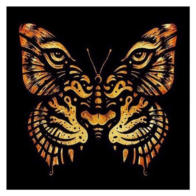 Bordado completo mariposa 3 hilos 11CT impreso punto de cruz algodón DIY Kit FLhrweasw Nuevo
