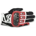 thumbnail image 3 of Alpinestars SMX-2 Air Carbon V2 Short Leather Gloves Black/Red/Yellow XL, 3 of 5