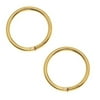 Jump Rings, Open 8mm Diameter 18 Gauge, 100 Pieces, Gold Plated