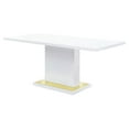 thumbnail image 4 of Acme Furniture Table de Salle à Manger Rectangulaire, Blanc Brillant, 4 of 7