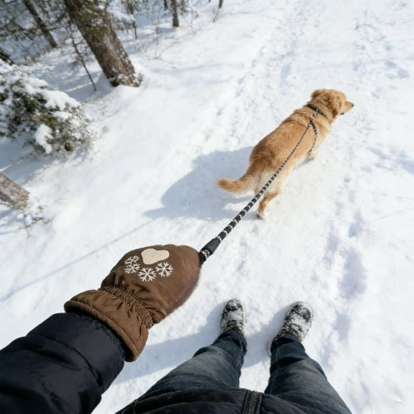 BotaniNest Winter Leash With Warm Unique And Design Leash For Keeping Your Warm While Walking.