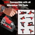thumbnail image 4 of Batería JUNWOOD de repuesto para Milwaukee M18 18 V 8.0 Ah, paquete de 2, 4 of 7