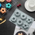 thumbnail image 2 of Paquete de 2 moldes para donuts de silicona antiadherente. Bandeja de láminas de molde sin BPA. Hace donas perfectas. Medidas de la bandeja Fácil limpieza, 2 of 5