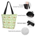 thumbnail image 4 of Pofeuu Cartoon Duck Print Women Fashion Shoulder Handbags Top Handle Satchel Bags Tote Shoulder Shopping Bag Stylish Canvas Tote Bag, 4 of 6