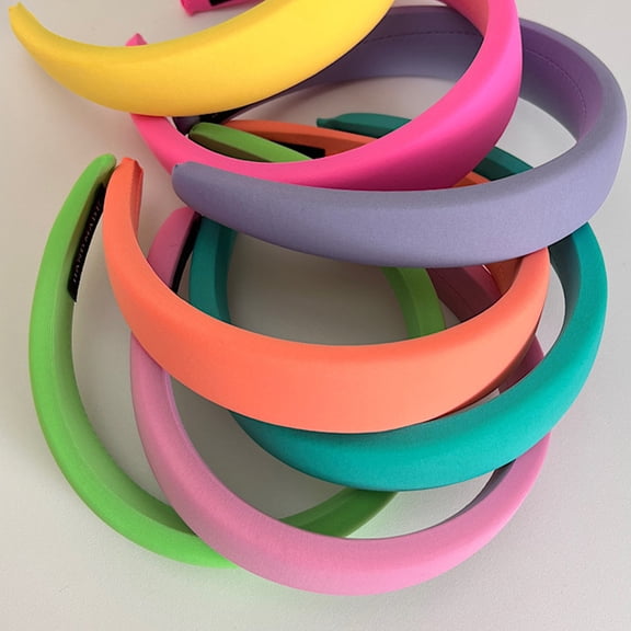 Raindrops Elegant Padded Headbands for Women Girls Comfortable Wide Cloth Headband for Party Use Assorted Color