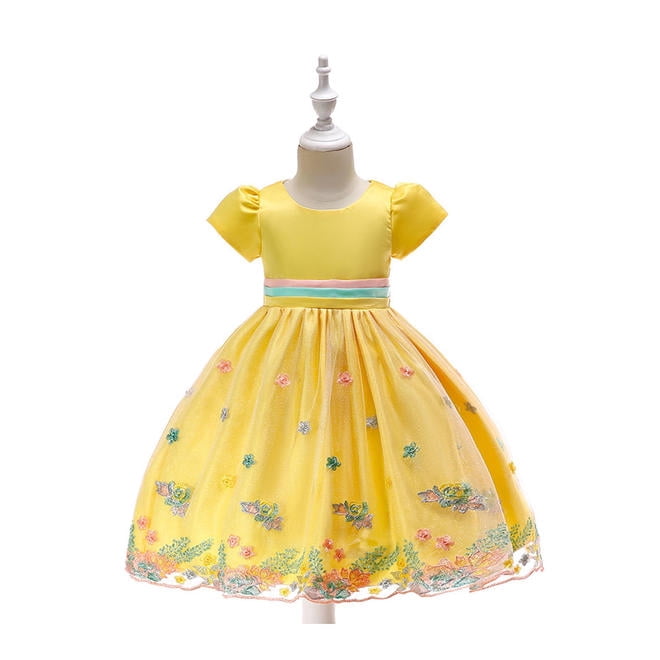 colourful flower girl dresses