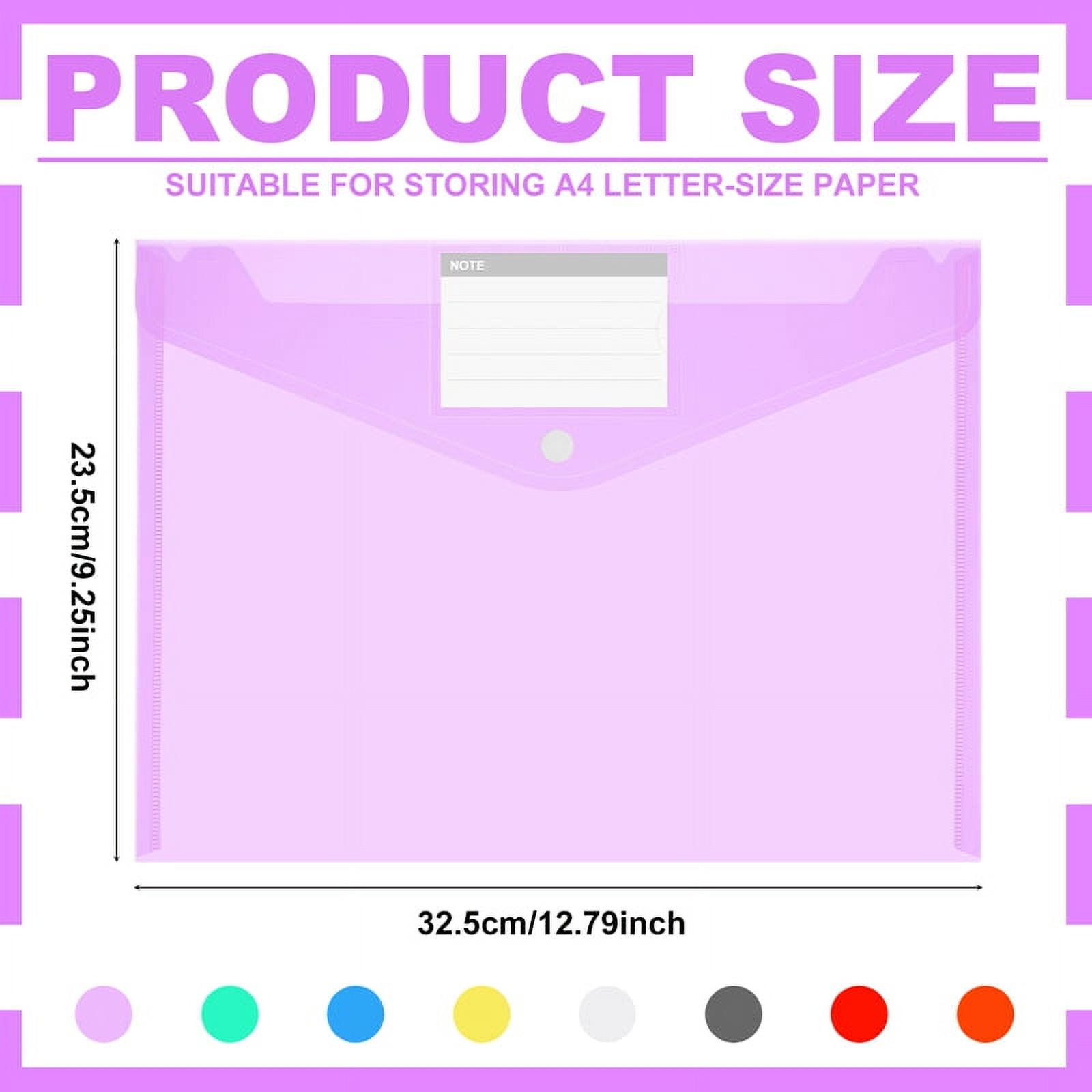 Sixwipes Plastic File Folders with Snap Closure, 24-Pack photo 3