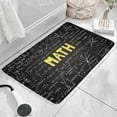 thumbnail image 3 of Math Equations Algebraic Symbols Black Flannel Non Slip Door Rugs,Washable Door Mats Indoor,Decorative Door Mats,Dirt-Resistant and Absorbent Doormat for Entrance,Bedroom,Kitchen,Bathroom,23.5"x16", 3 of 5