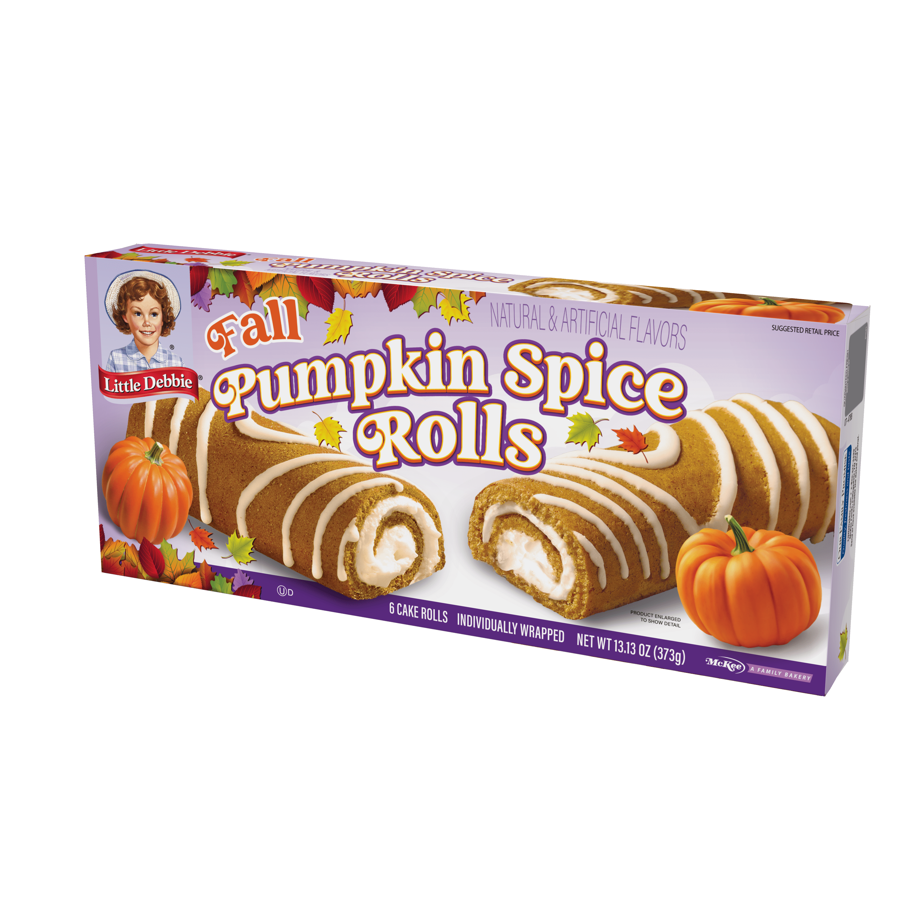 Little Debbie Family Pack Pumpkin Spice Rolls, 13.13 oz