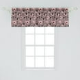 thumbnail image 2 of Ambesonne Abstract Window Valance, Dancers and Flowers, 54" X 18", Rose Black Dried Rose, 2 of 3