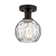 thumbnail image 2 of Innovations Lighting  Edison Athens Water Glass - 1 Light 6" Semi-Flush Mount Clear Water Glass/Oil Rubbed Bronze, 2 of 5