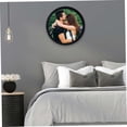 thumbnail image 2 of Marco de fotos redondo de 10 pulgadas para colgar en la pared, soporte de fotos circular, decoración de dormitorio, marcos de mesa de pared negros, 2 of 8