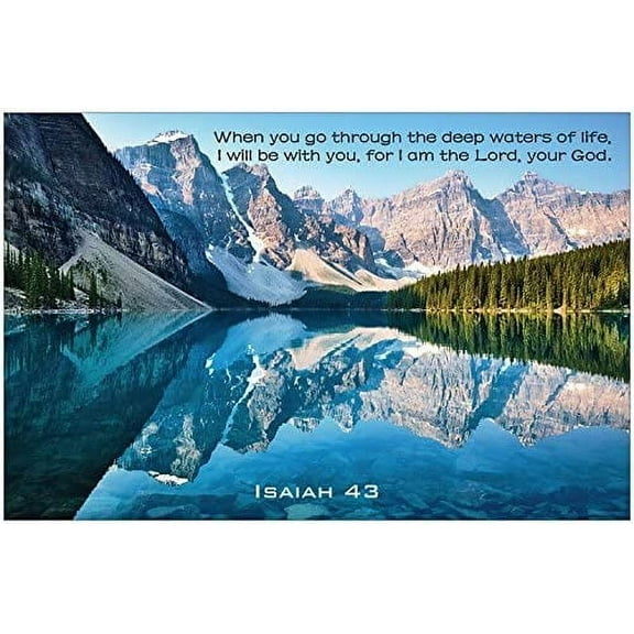 Isaiah 43 11'' x 17'' Inspirational Christian Poster-B23