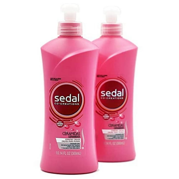 Sedal Co-Creations Ceramidas Leave In Hair Moisturizing Conditioner, 2-Pack, 10.14 Fl Oz, Bottles