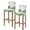 Gray, variant on St. Patrick's Bar Stool Covers Set of 2, Lucky Shamrock Green Eucalyptus Floral Blue Stretch Bar Chair Covers with Backs, Removable Pub Counter Height Chair Cover for Kitchen Dining Room Cafe