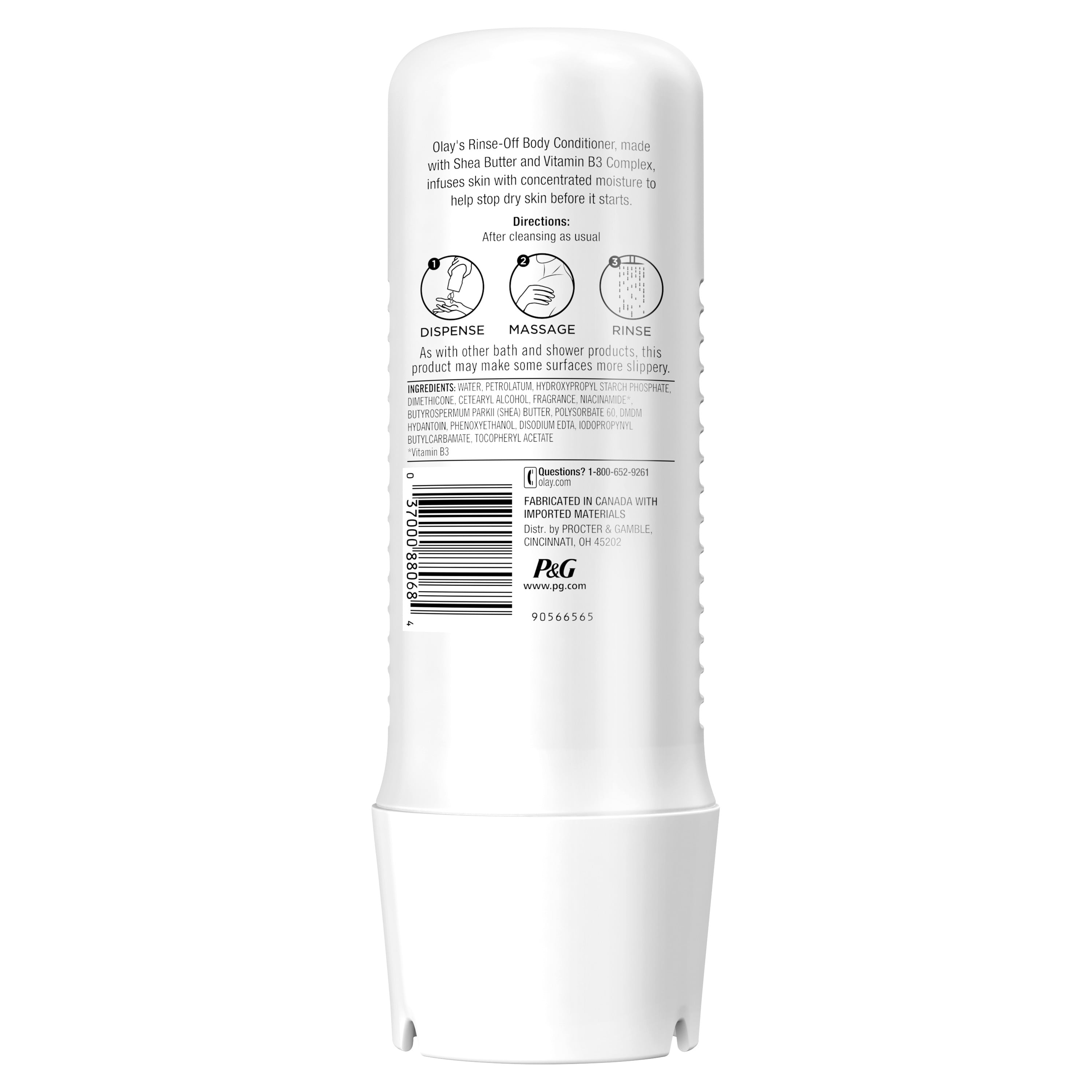 Olay Rinse-off Body Conditioner with Shea Butter, All Skin Types, 8 fl oz