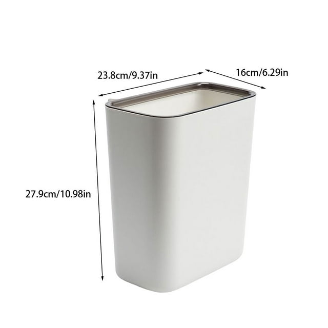 Hanging Trash Can Storage Bucket Cans Plastic Large Home Garbage Food Capacity Waste Bins Cabinet Bathroom Kitchen Cleaning Accessories L