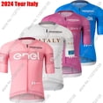 thumbnail image 2 of Maillot de ciclismo del equipo Tour de Italia 2024 de manga corta de verano rosa azul morado blanco ropa de bicicleta de carretera camisetas de bicicleta de montaña, 2 of 4