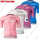 thumbnail image 2 of Maillot de ciclismo del equipo Tour de Italia 2024 de manga corta de verano rosa azul morado blanco ropa de bicicleta de carretera camisetas de bicicleta de montaña, 2 of 5